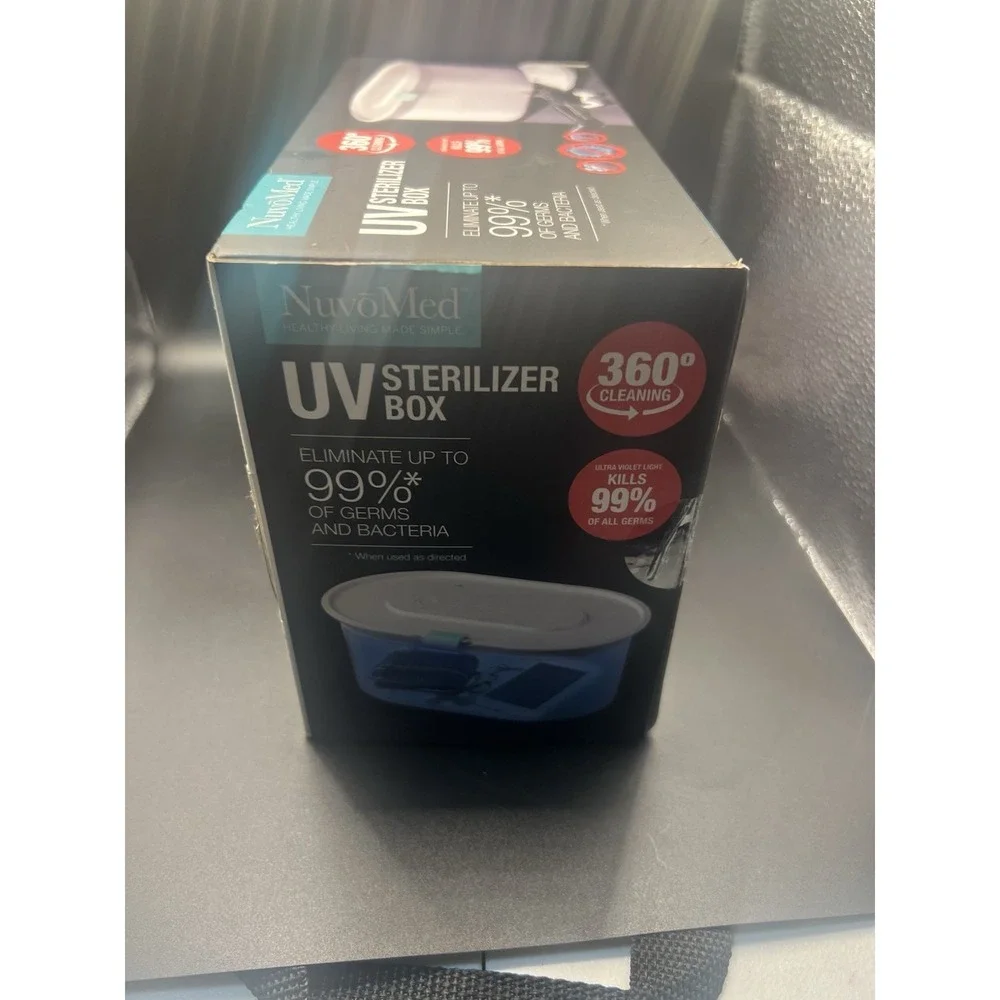 NovoMed UV Sterilizer Box, Eliminates 99% Of Germs, Phones, Masks, Jewelry, Keys